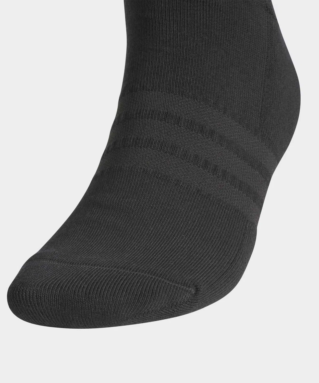 Мужские носки для гольфа с паддированной пяткой и мыском, модель Three Stripes Half Crew Adidas, Black — фото 3