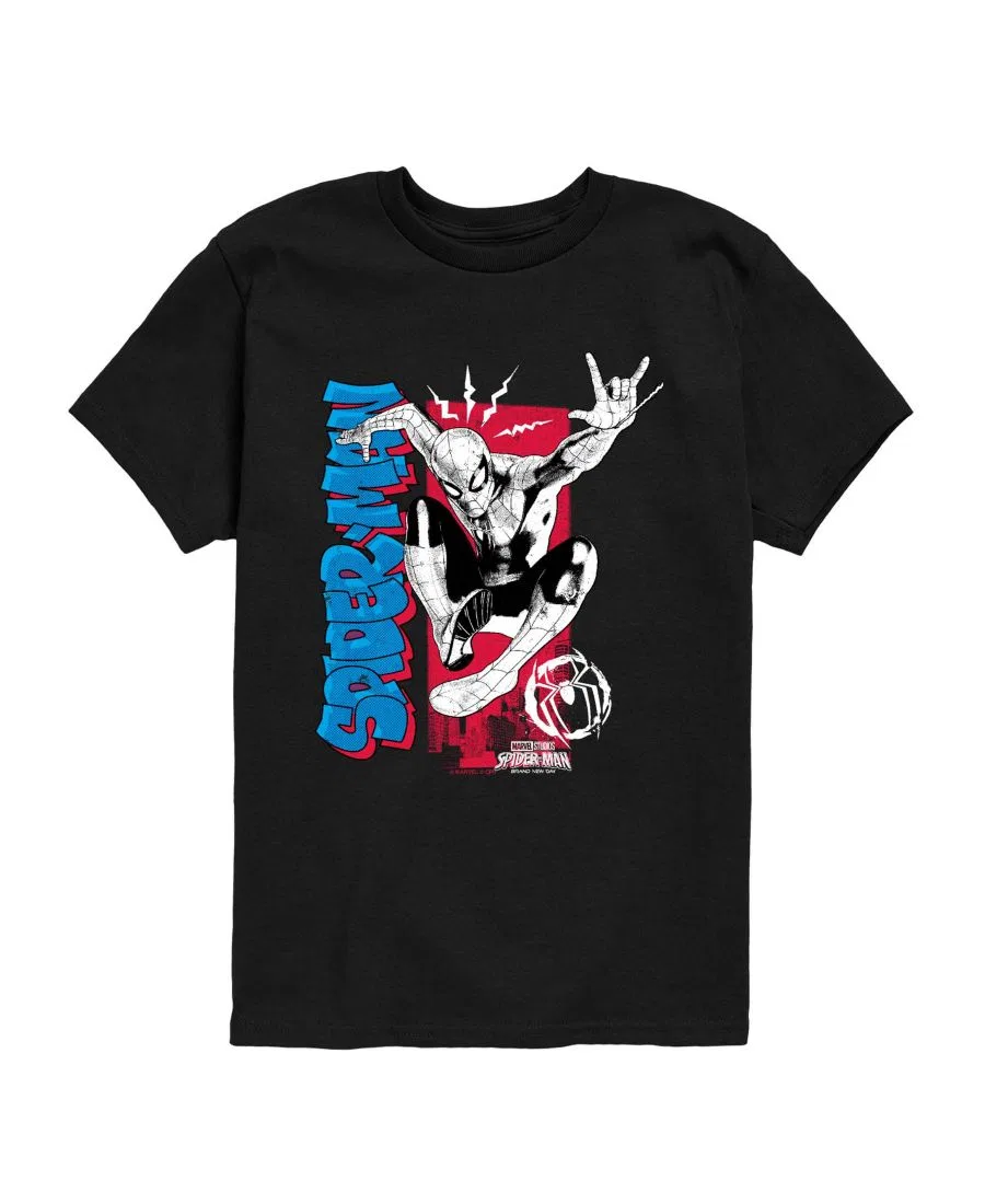 Футболка с коротким рукавом и принтом Spider-Man Brand New Day Marvel, Black