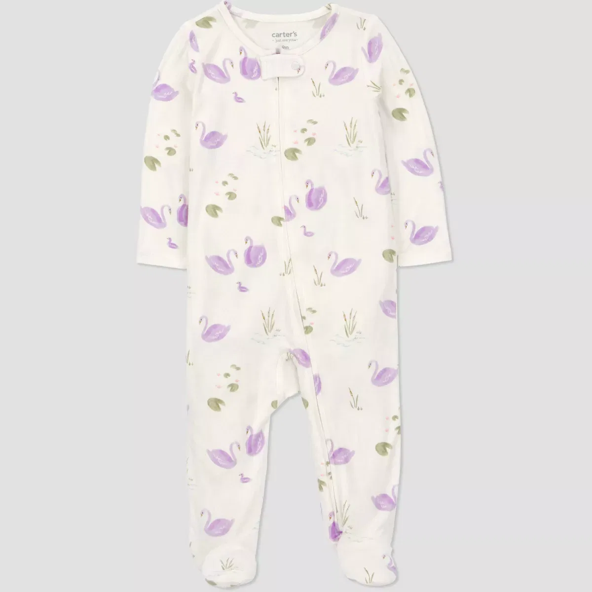 Детский комбинезон-пижама для девочек с принтом ComfySoft Sleep N' Play Carter's Just One You, Ivory