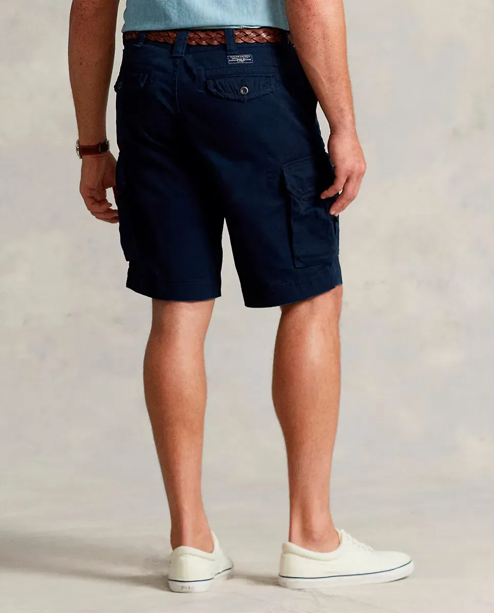 Мужские шорты-карго из саржи Big & Tall Polo Ralph Lauren, Azul Marino — фото 3