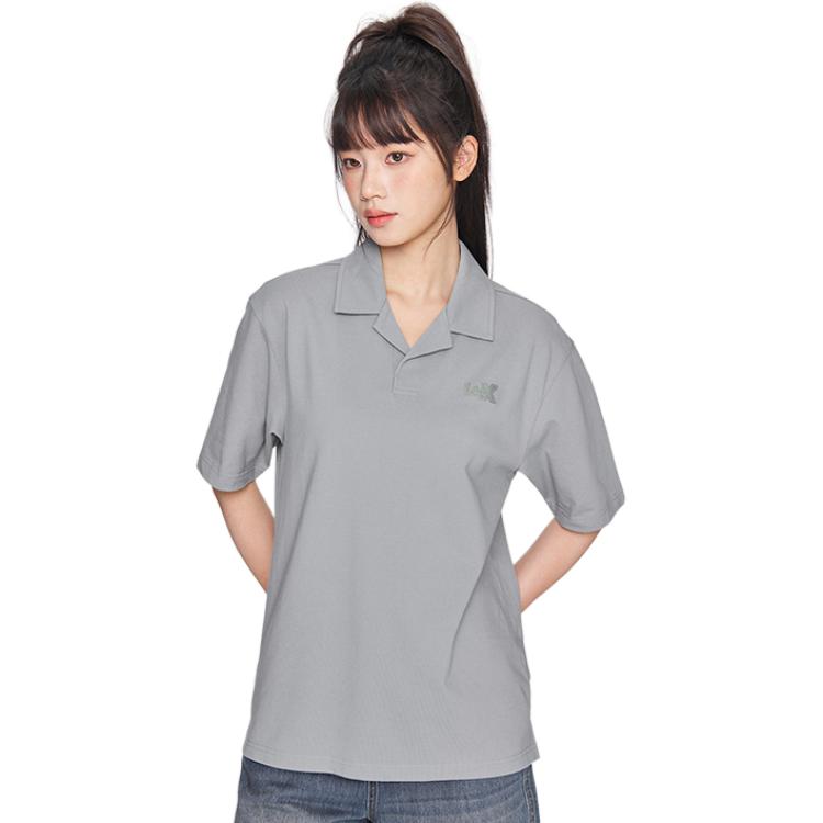 

Футболка-поло SS25 Unisex Lime Gray Lee, серый