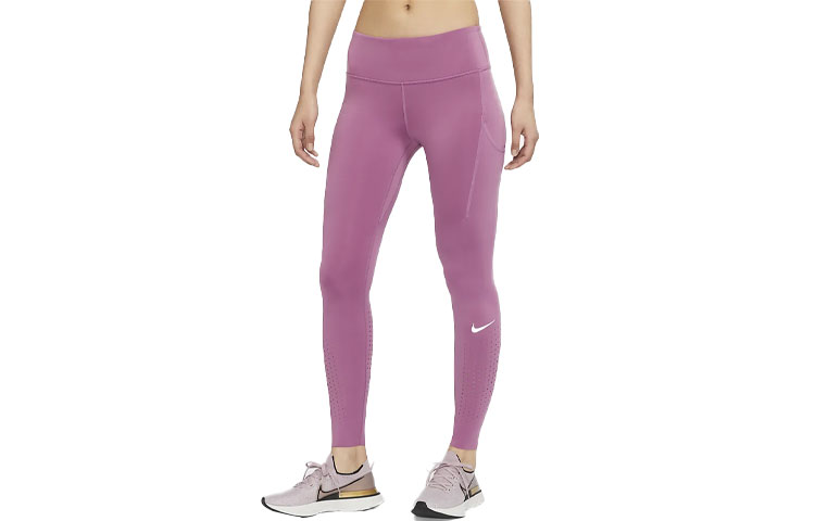 Nike Спортивные брюки женские, светло-бордовый, умеренно-красный