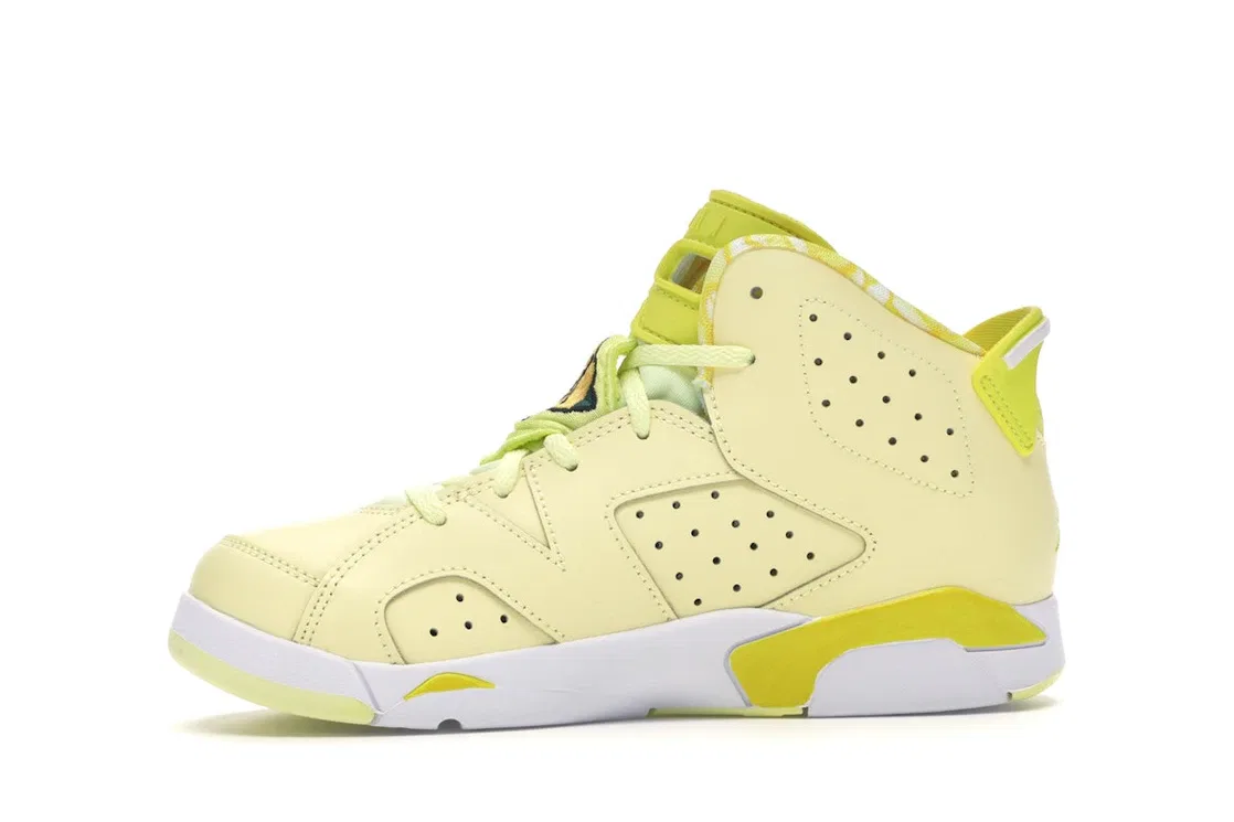 Детские кроссовки Lifestyle Jordan 6 Retro Jordan, Citron Tint/Dynamic Yellow-Black-White — фото 3