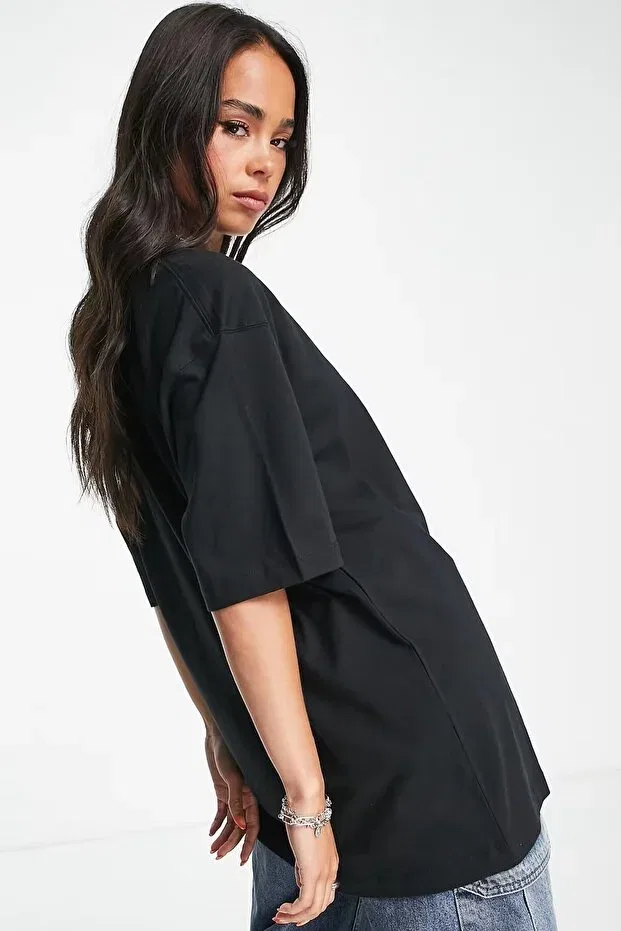 Женская футболка с принтом Jordan Flight Women's Oversized T-Shirt Nike, Black — фото 2