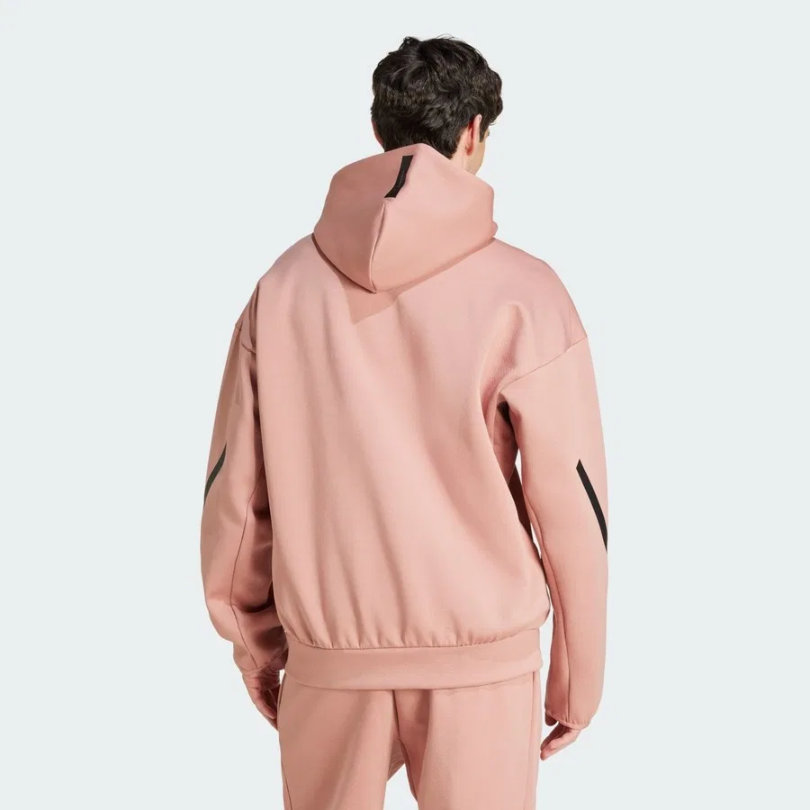 Худи с капюшоном и полной молнией Z.N.E. Full-Zip Hooded Track Jacket adidas, Черный — фото 2