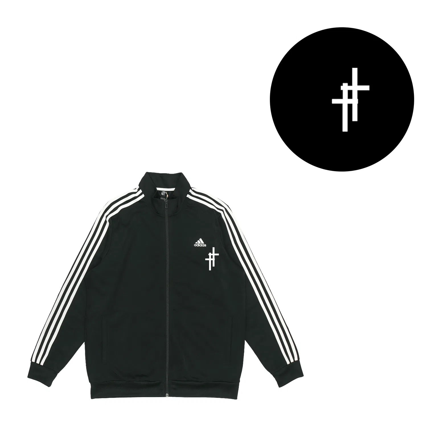 Куртка Adidas, черная — фото 4