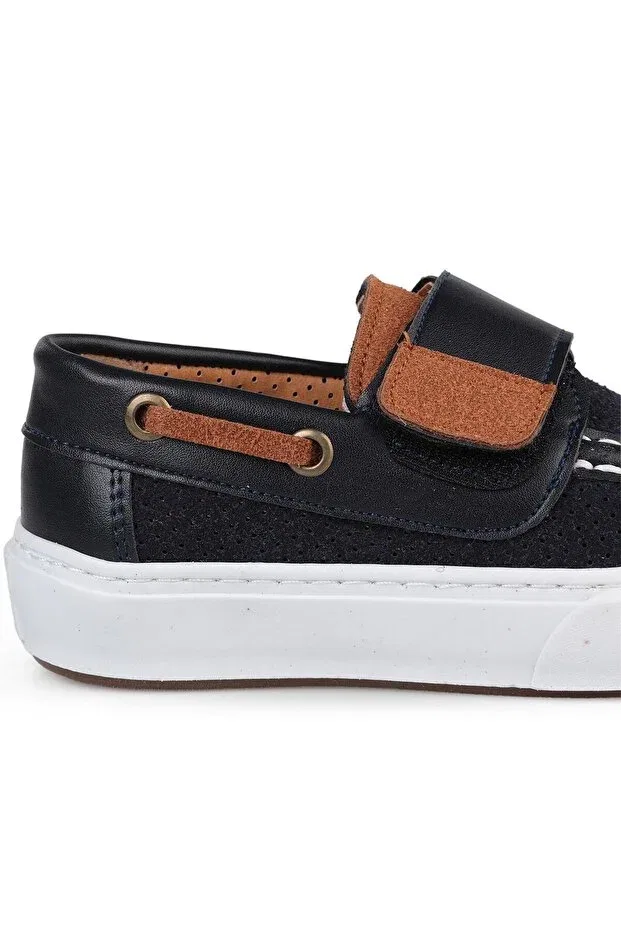 Детские кеды для мальчиков на липучке Civil Boys, Navy Blue — фото 3