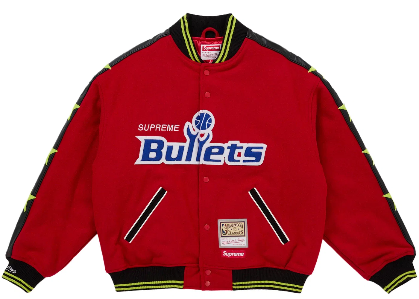 Мужская куртка-бомбер Supreme Mitchell & Ness Teams, Red