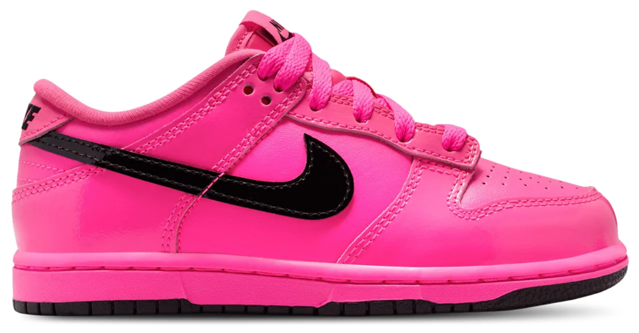 Кеды для девочек Dunk Low SE Nike, цвет Pink Blast/Black