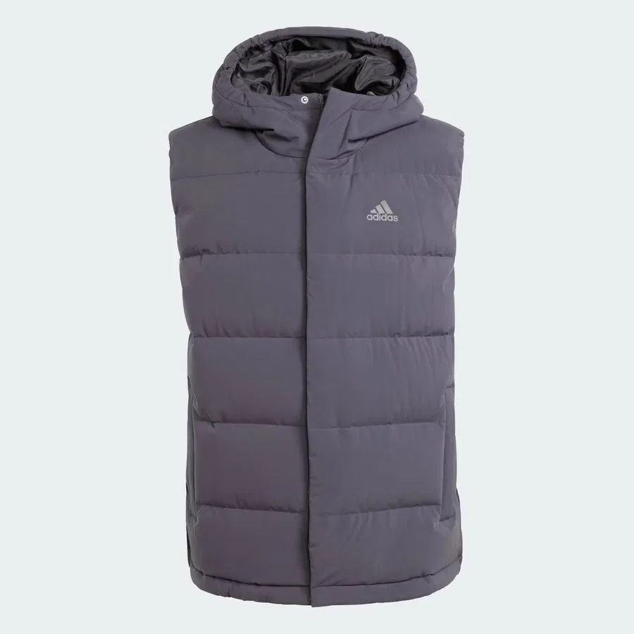 Мужская ветрозащитная куртка-жилет adidas HELIONIC VEST IX8113, Черный — фото 4