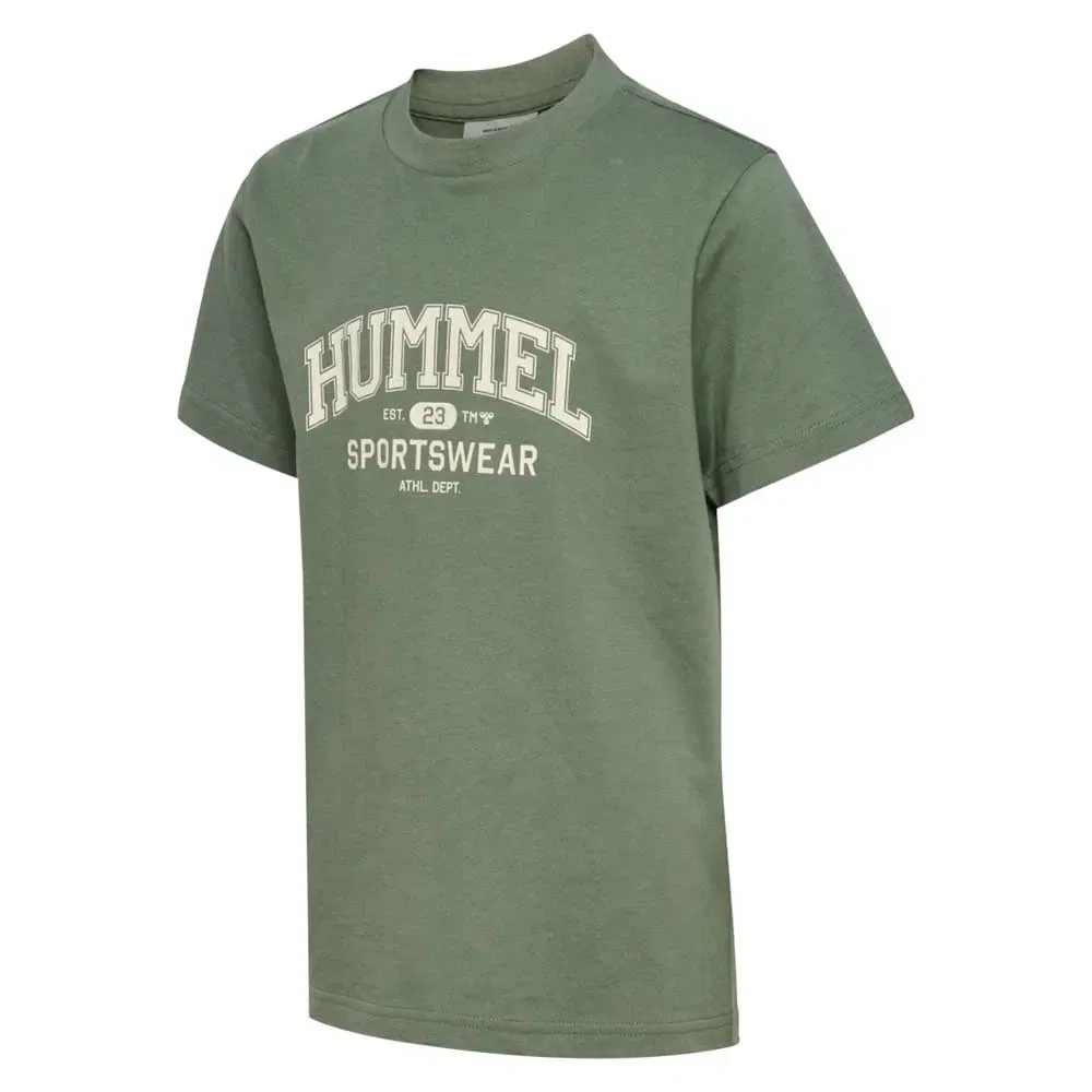 Детская футболка с принтом Hummel Regular Graphic Hummel, Green — фото 3