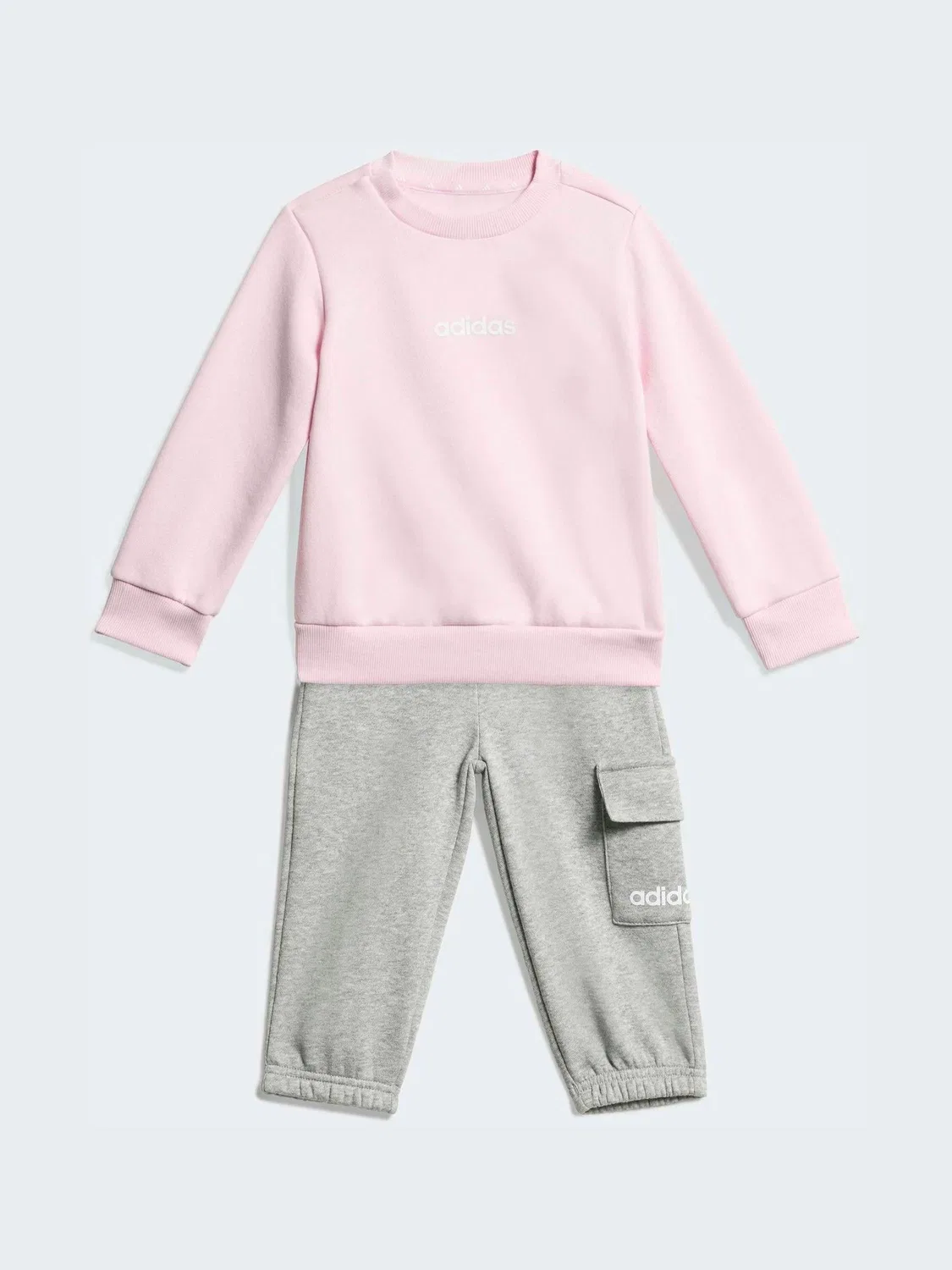 Детский спортивный костюм adidas, модель Pink Sweat Top & Joggers Set, розовый