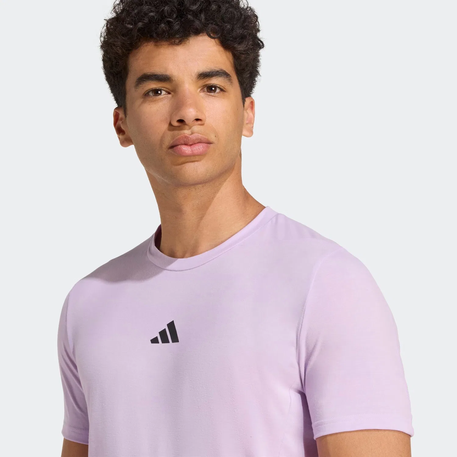 Мужская футболка с круглым вырезом Adidas Performance, Powder Plum — фото 3