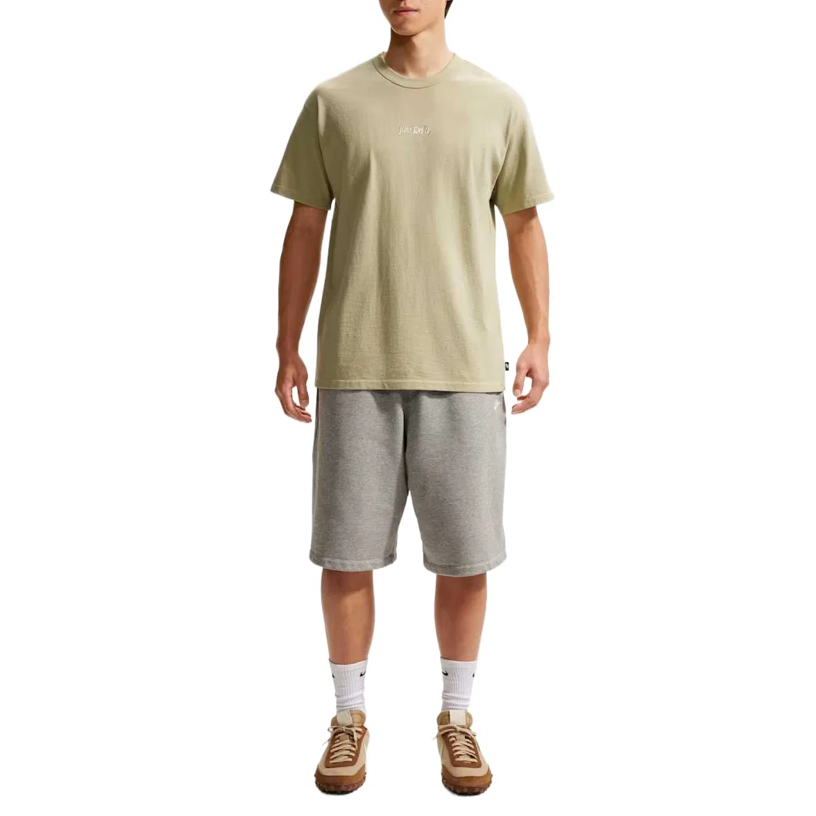 Мужская футболка с круглым вырезом Desert Khaki Nike, Desert Khaki — фото 3