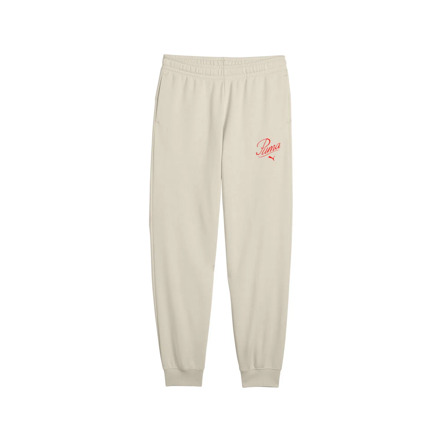 Детские спортивные штаны с вышивкой Essentials Script Puma, Alpine Snow White