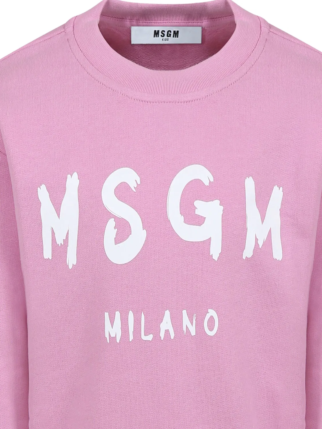 Толстовка с капюшоном для девочек MSGM, розовый — фото 2