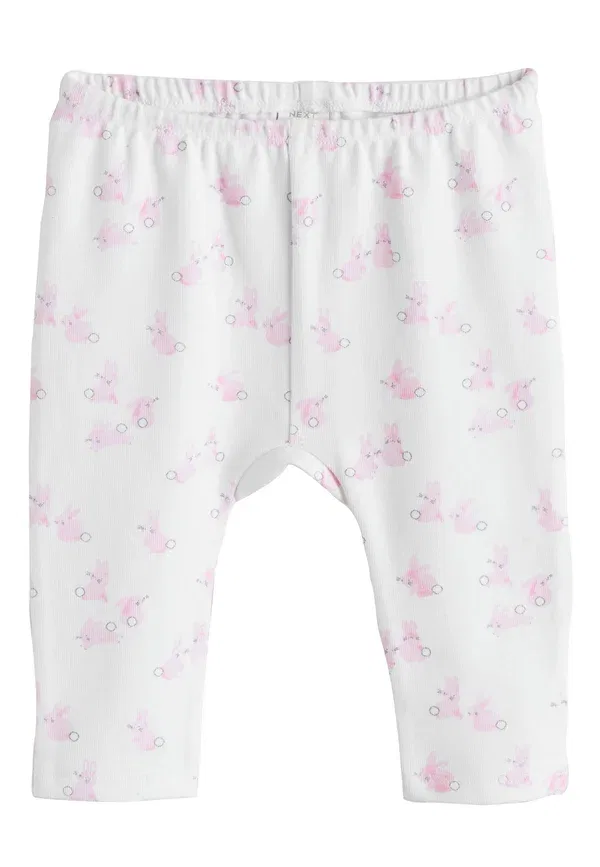 Комплект брюк и леггинсов с принтом Regular fit Next, pink bunny, розовый — фото 3