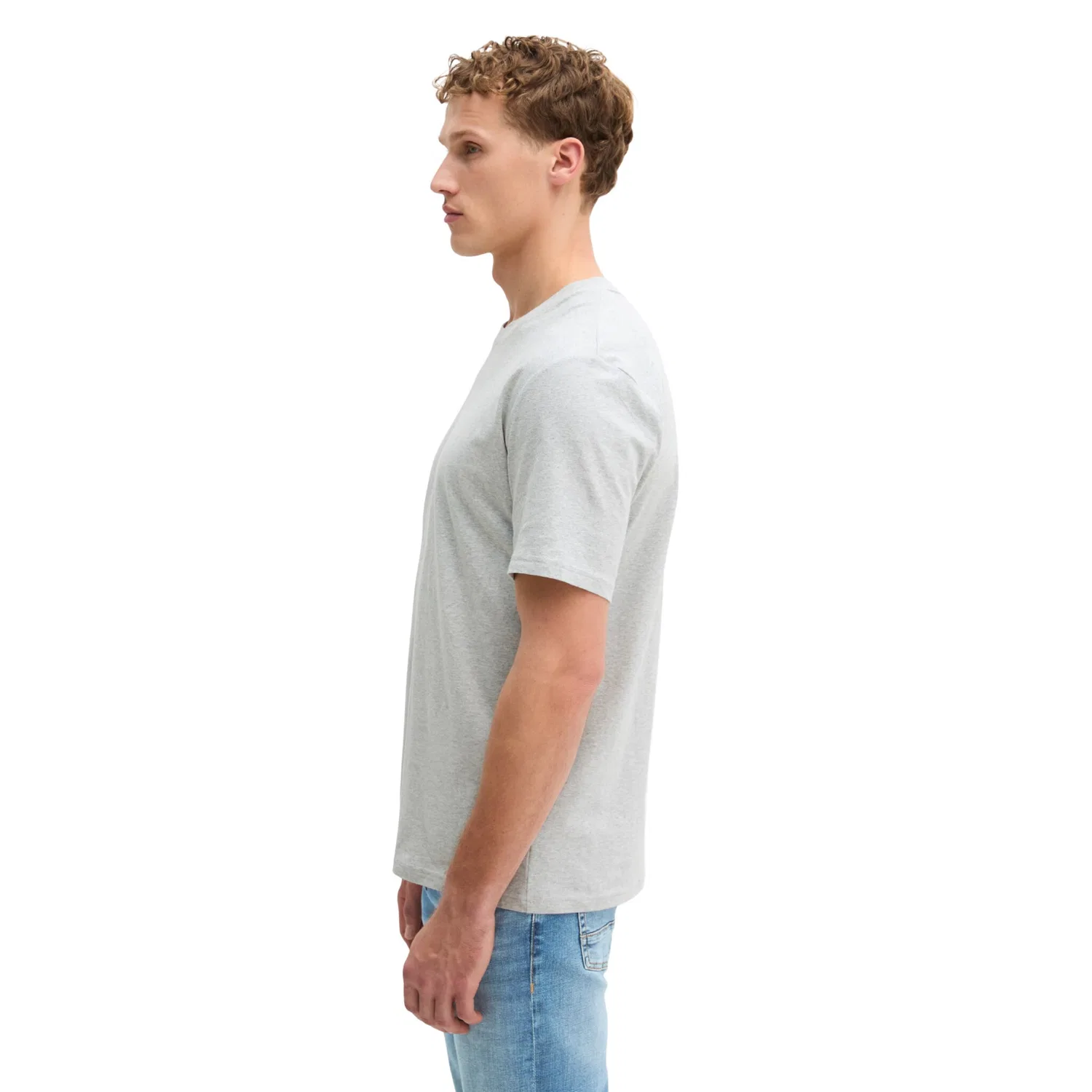 Детская хлопковая базовая футболка Marc O'Polo, Twentyfour Grey Melange — фото 2