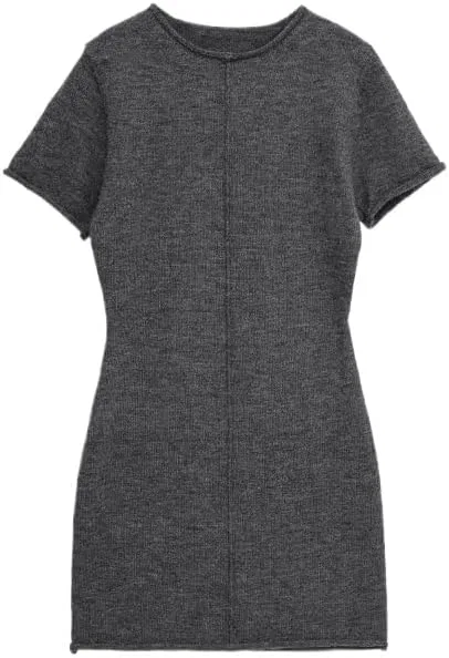 Женское платье-комбинация с круглым вырезом Generic, Grey
