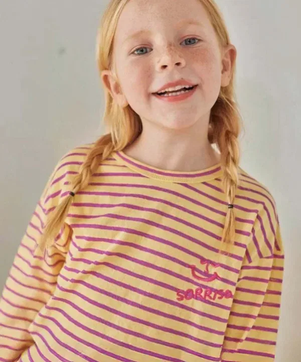 Футболка с вышивкой смайл, Matilda N Y, желтый
