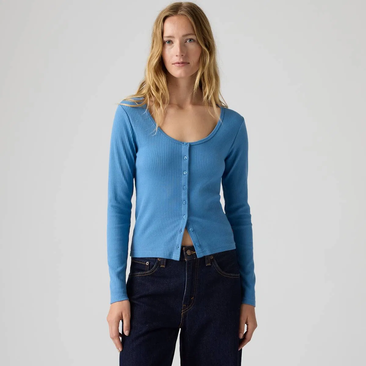 Рубашка с длинными рукавами на пуговицах от Austen Levi's, Parisian Blue - Blue