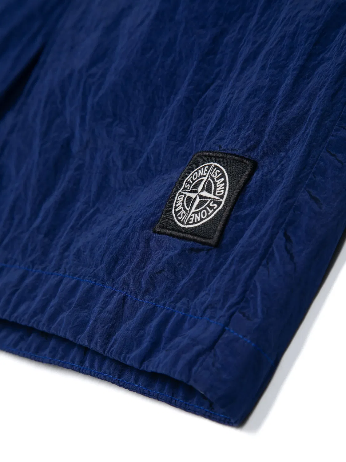 Шорты с аппликацией компаса Stone Island, кобальтовый синий — фото 2