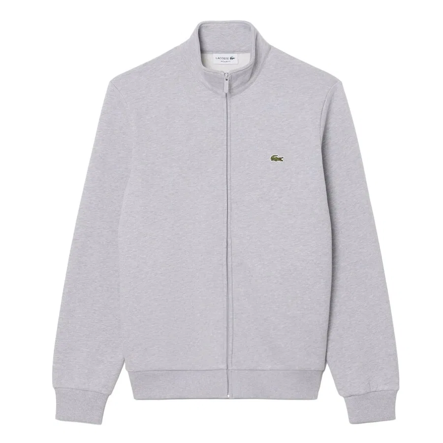 Толстовка на молнии LACOSTE серого цвета