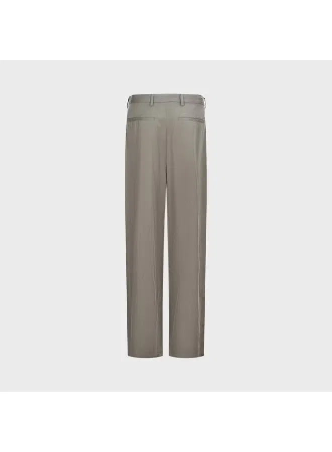 Брюки свободные Zara, темно-серый — фото 3