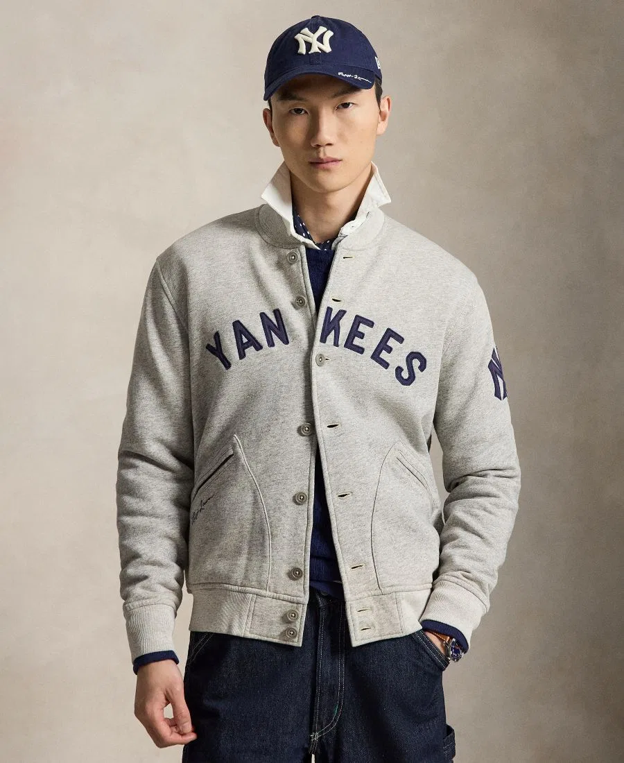 Худи с патчами Yankees Polo Ralph Lauren, Loft Heather