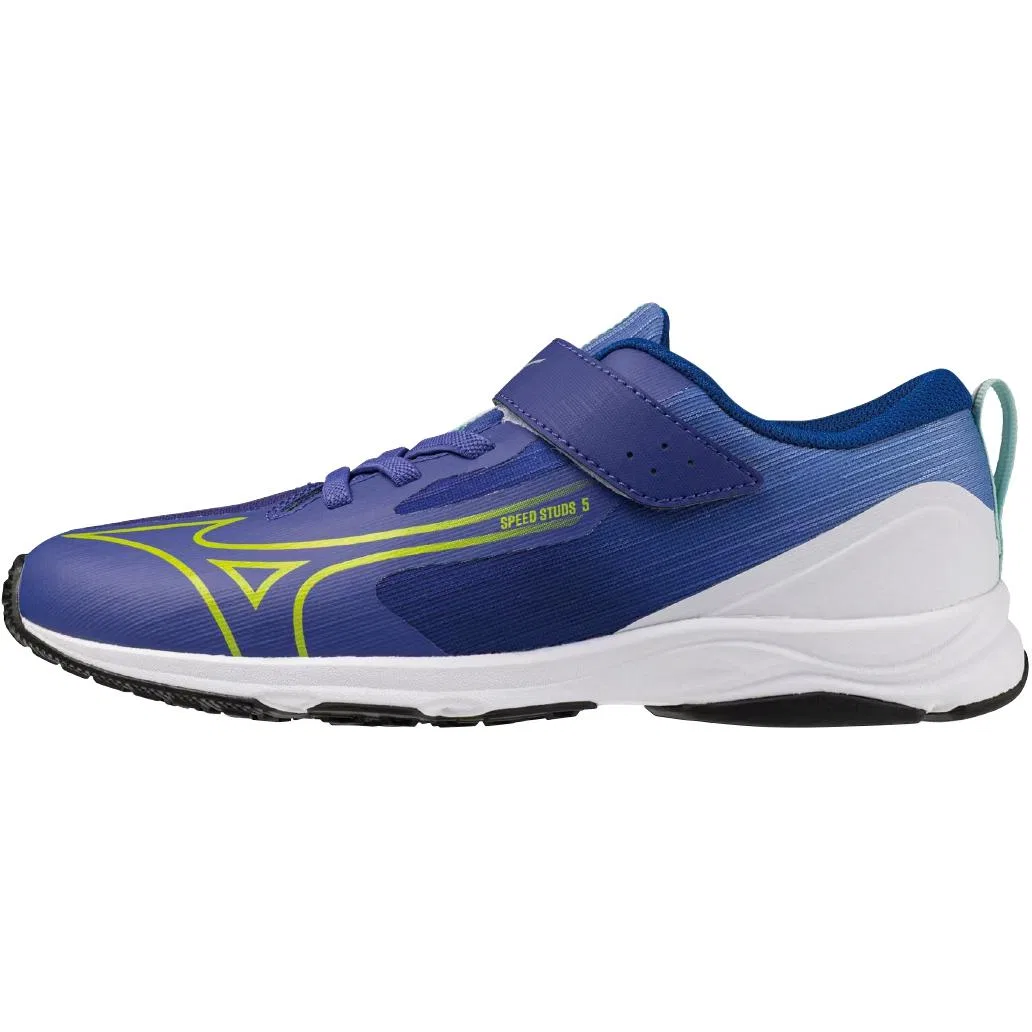 Детские беговые кроссовки с шипами Mizuno Speed Studs, Blue X Yellow X Blue