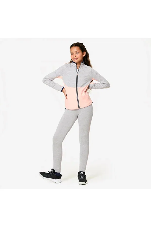 Детский спортивный комплект для девочек с длинным рукавом Decathlon, Gray