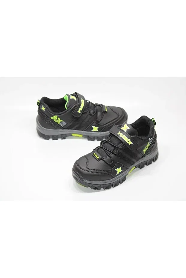 Детские походные ботинки для мальчиков с длинным рукавом Yumix, Black Yellow — фото 2