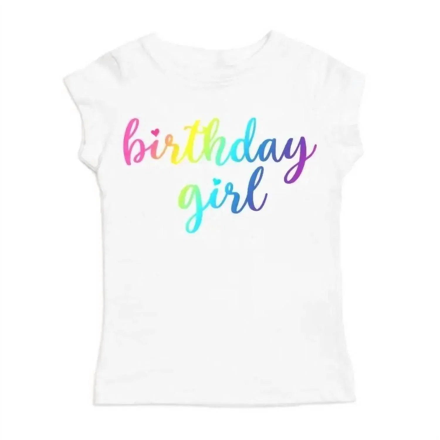 Детская футболка для девочек с коротким рукавом Magical Birthday Girl SWEET wink, White
