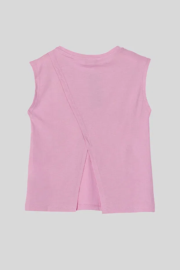 Детская футболка для девочек без рукавов Benetton, Pink — фото 3