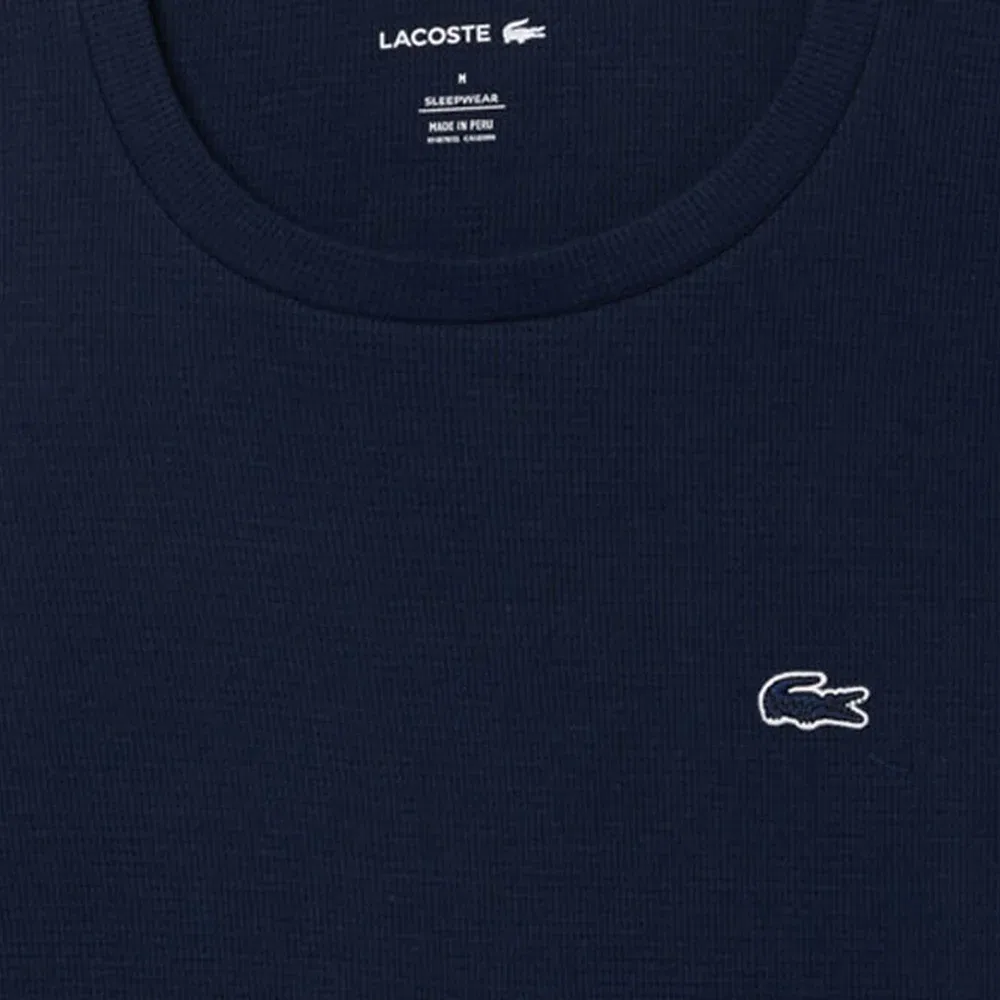 Домашняя одежда в виде футболки - пижамный топ Lacoste, Navy Blue — фото 3