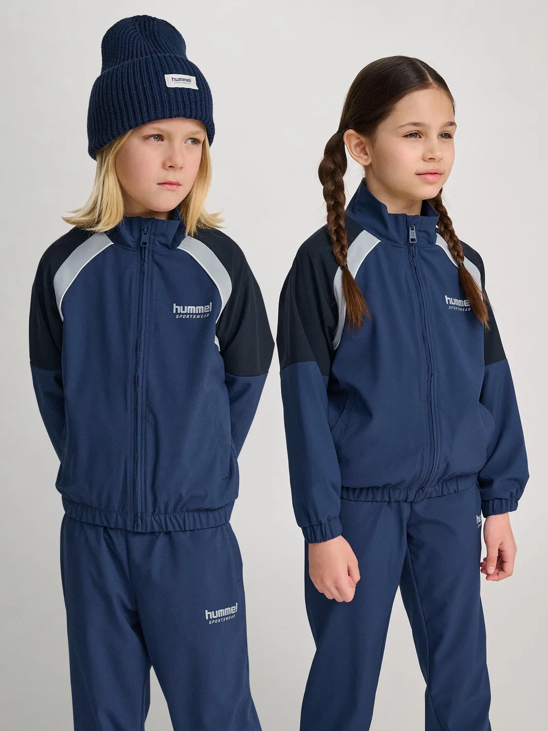Детская куртка на молнии Loose Hummel, Blau Navyblau Gletscherblau