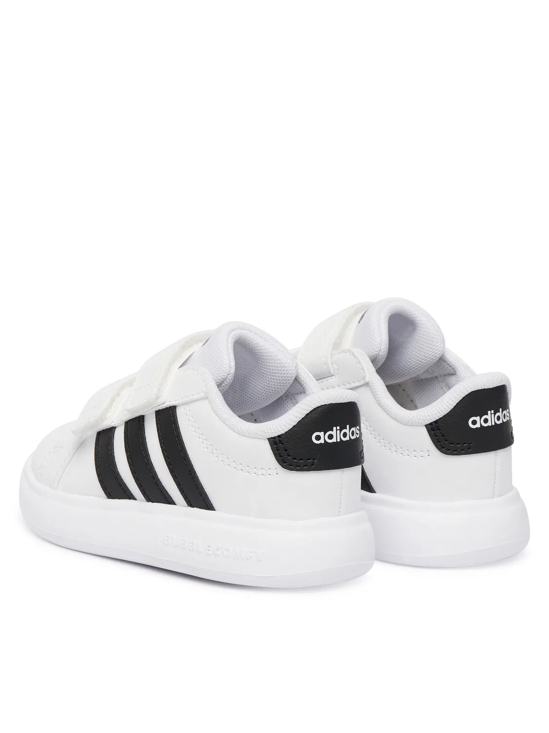 Кроссовки для мальчика Grand Court Bubble Shoes Infants Adidas, белый — фото 3