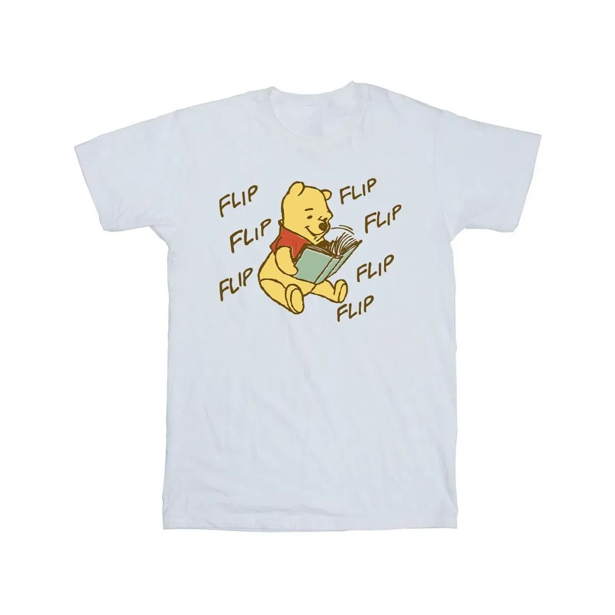 Детская футболка с принтом Flip Flip Flip Winnie The Pooh, White