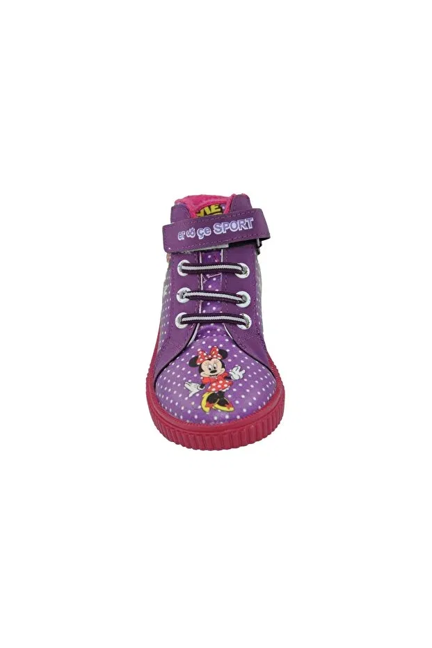 Детские ботинки для девочек с принтом Er&Çe sport kids boots&panduf 26-35 Bolimex, Purple — фото 3