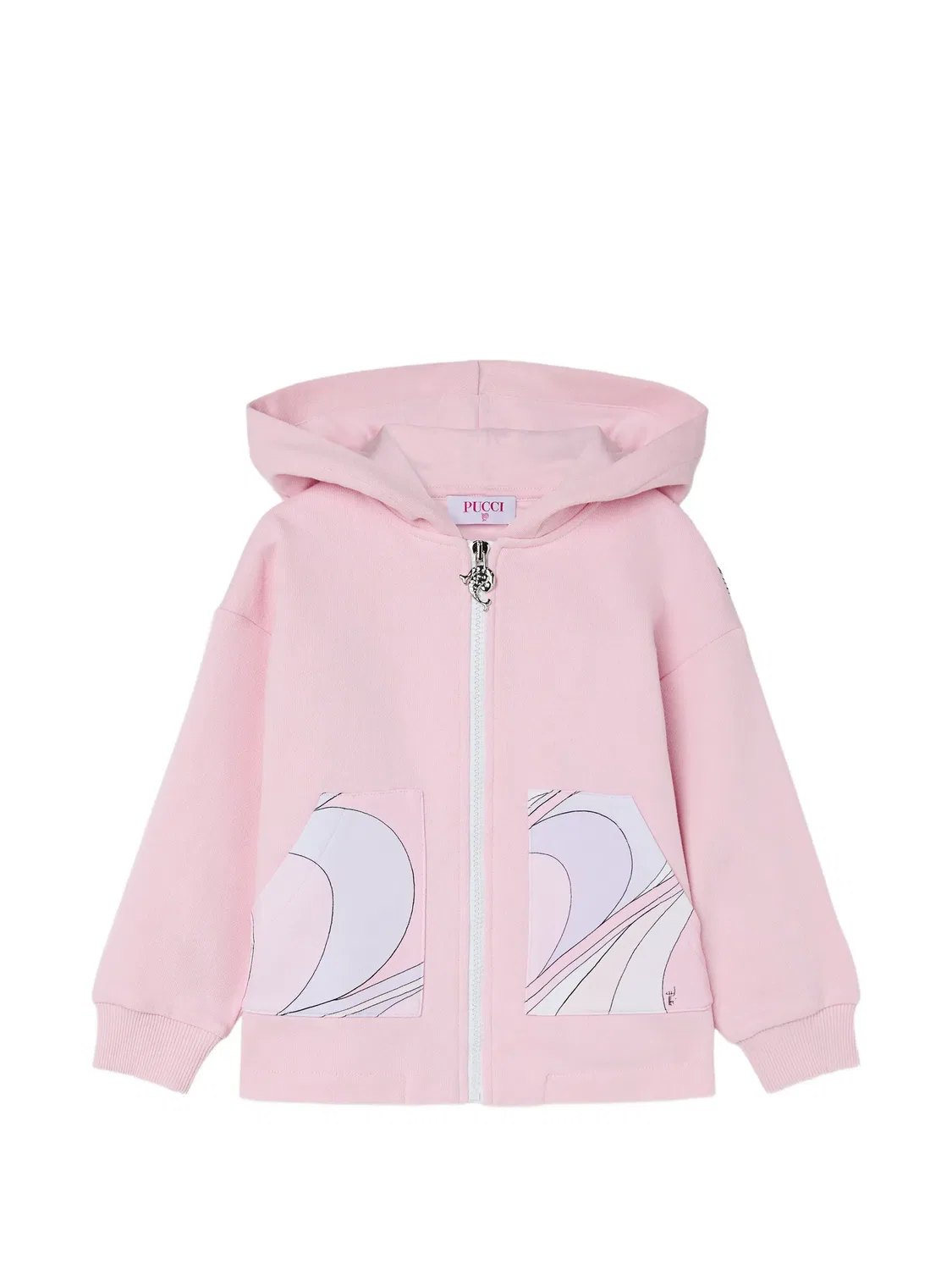 Толстовка с капюшоном розовая PUCCI, розовый