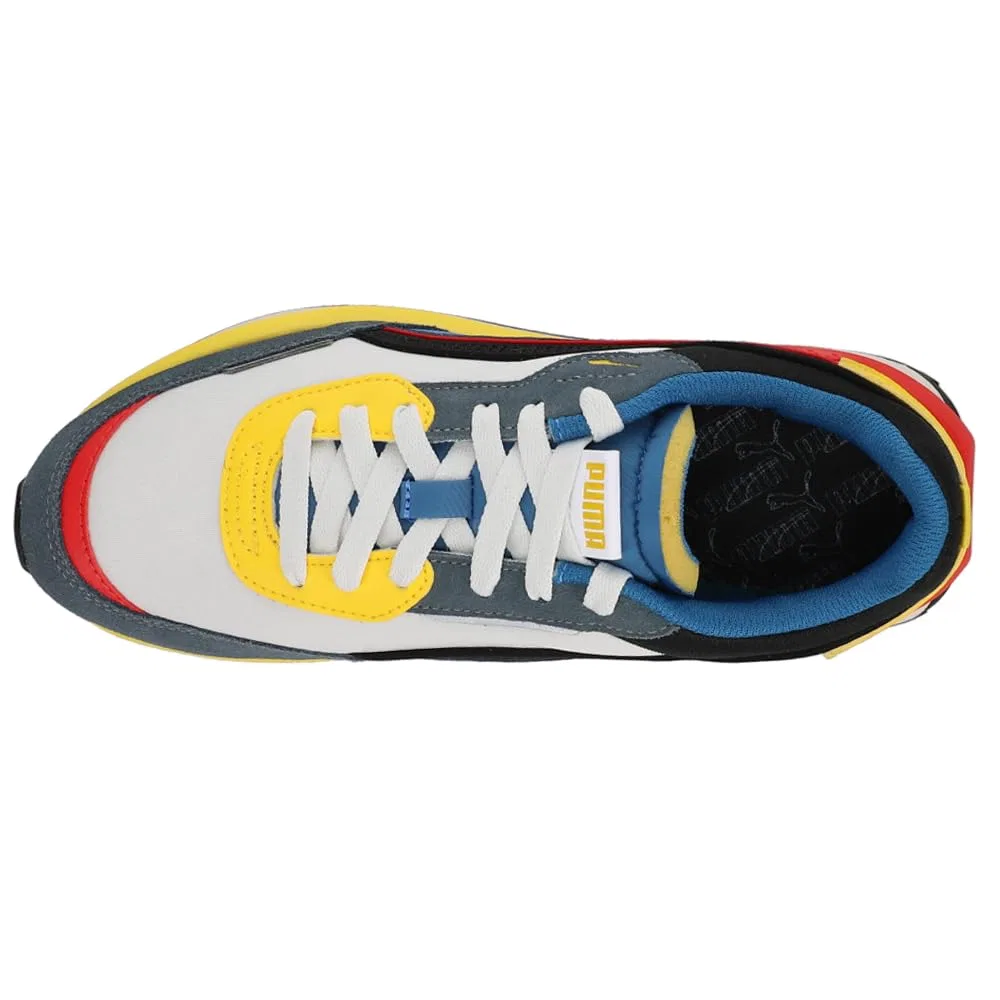 Детские кроссовки для мальчиков PUMA City Rider Electric, Nimbus Cloud Vallarta Blue Dark Slate — фото 4