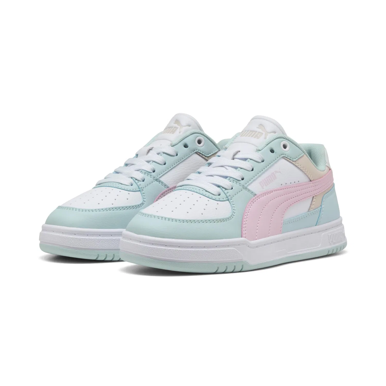 Детские кроссовки для мальчиков с принтом PUMA Caven 2.0 Jr PUMA, Aqua Glow Powder Pink White Blue