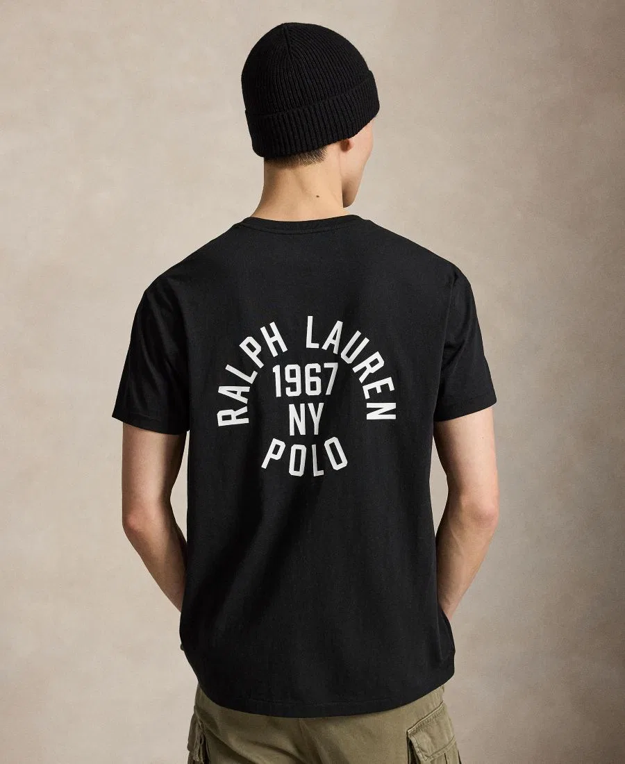 Мужская футболка с принтом Polo Ralph Lauren, Polo Black — фото 4