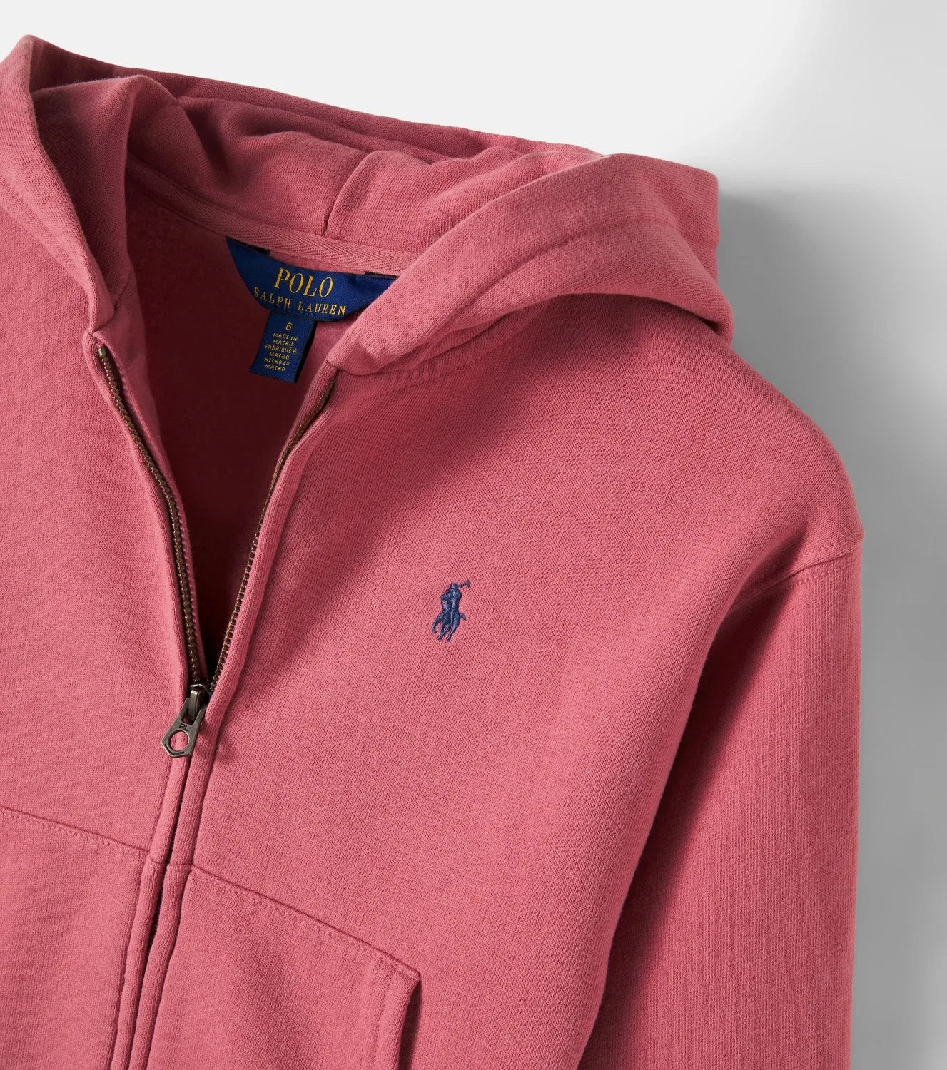 Худи с капюшоном и карманом кенгуру Polo Ralph Lauren Kids, Canvas Pink — фото 4