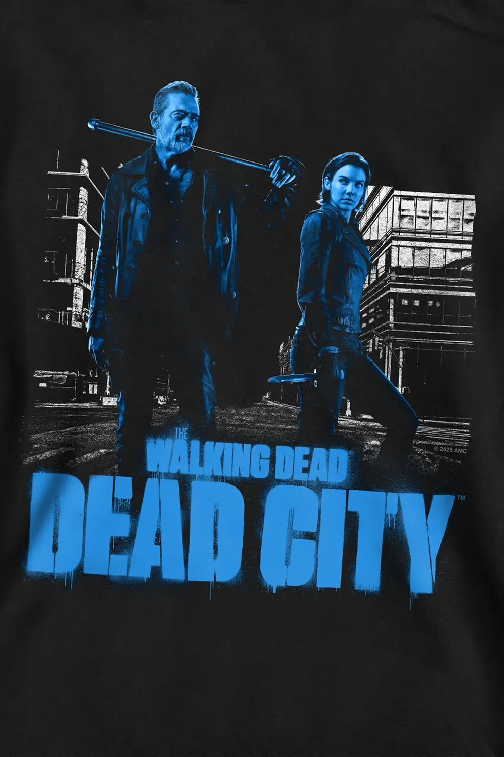 Детский худи с принтом Dead City The Walking Dead, Black — фото 2