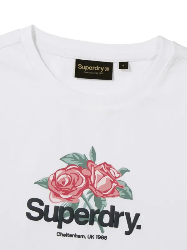 Футболка Core Rose, Superdry, белый — фото 3