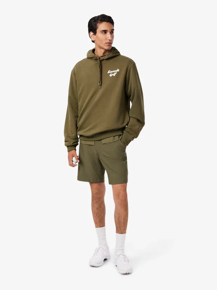 Худи мужское с принтом LACOSTE, Khaki — фото 4