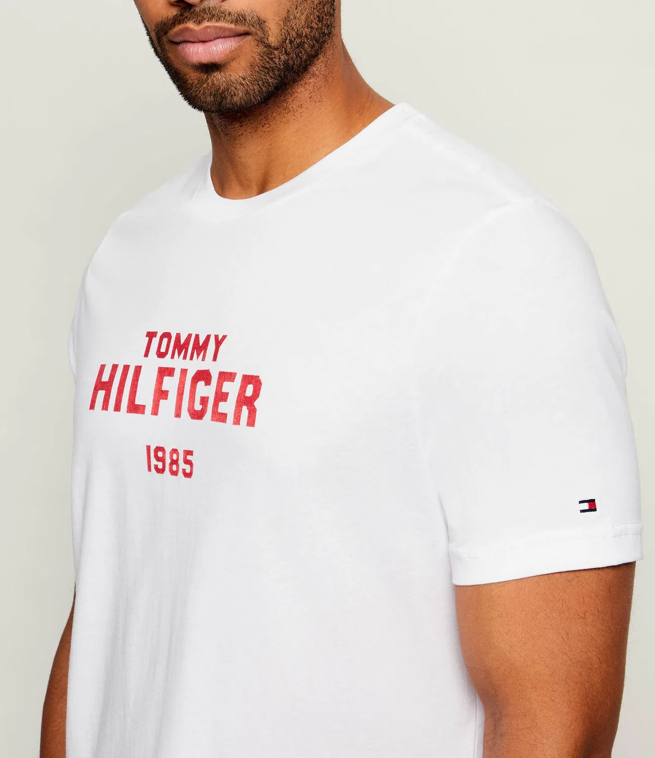 Футболка с круглым вырезом Tommy Hilfiger, Bianco — фото 4