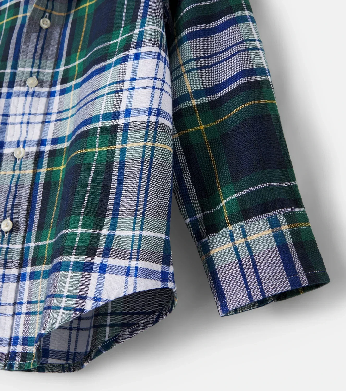 Рубашка в клетку Polo Ralph Lauren Kids, зеленый — фото 4