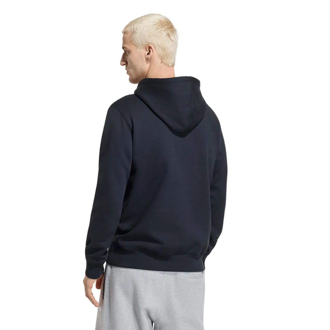 Мужское худи Trefoil Essentials Adidas, черный — фото 2